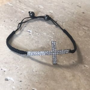 Rhinestone Cross Bracelet-Great Gift!